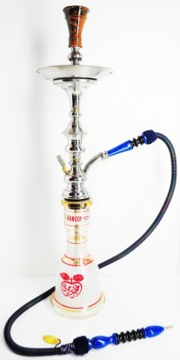 Hookah Frosted Red Apple Blue KM Hose