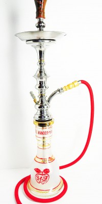 Hookah Frosted Red Apple Red Hose
