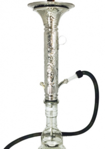 KM Hookah: Engraved Dana Hookah stands 33 inches tall